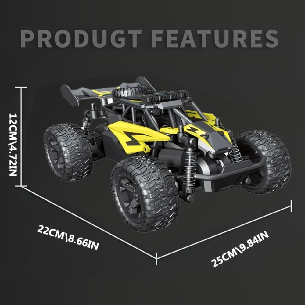 High-Speed RC Buggy 40km/h Alloy Body – 2.4G Remote Control Off-Road Vehicle for Boys Ages 6+, Super Powerful All-Terrain Out