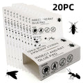 20-Piece Foldable Adhesive Insect Trap Cards for Flat, Box or Channel Placement Around Indoor Areas — image 1