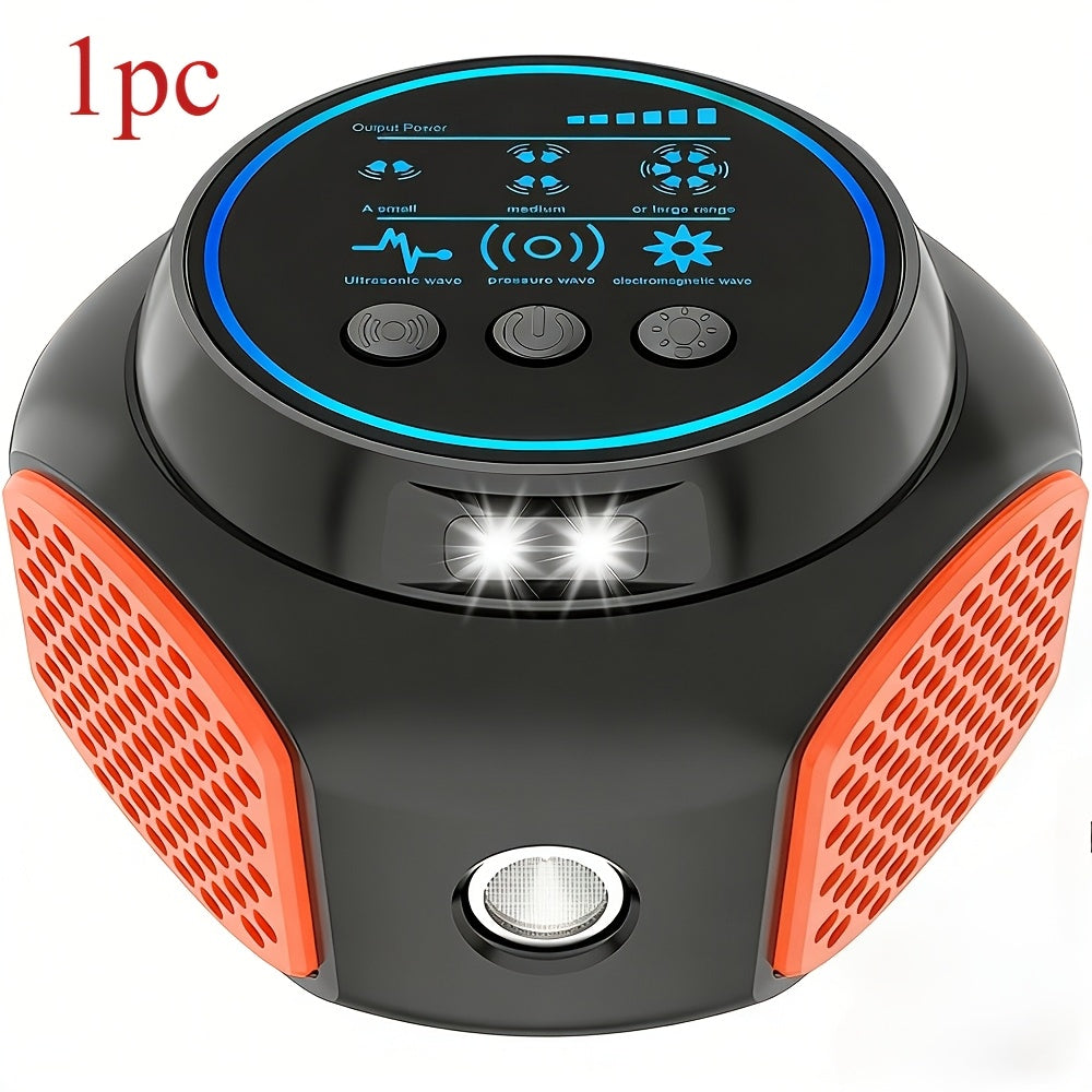 360° Ultrasonic Pest Repeller Indoor Plug-In Mouse Rat with LED Strobe Light & Ultrasound Speaker for Garden, Yard and Pest M