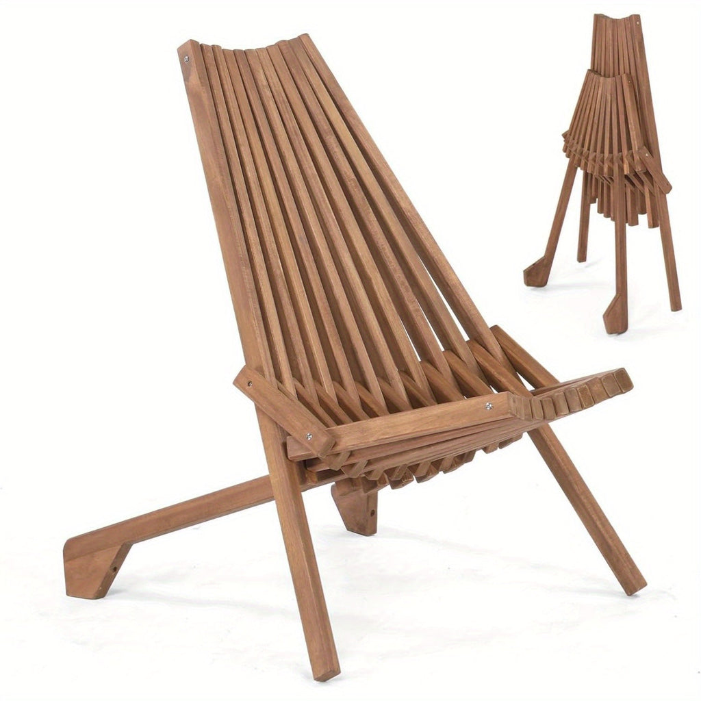 Wood Folding Outdoor Chairs Set of 1/2/4 for Camping, Travel and Outdoor Use, with the Listed Configuration — image 3