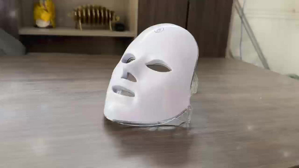 LED Facial Beauty Device 7-Color Light Therapy Portable At-Home Skincare Tool for Bath Time, Home Spa and Personal Care — ima