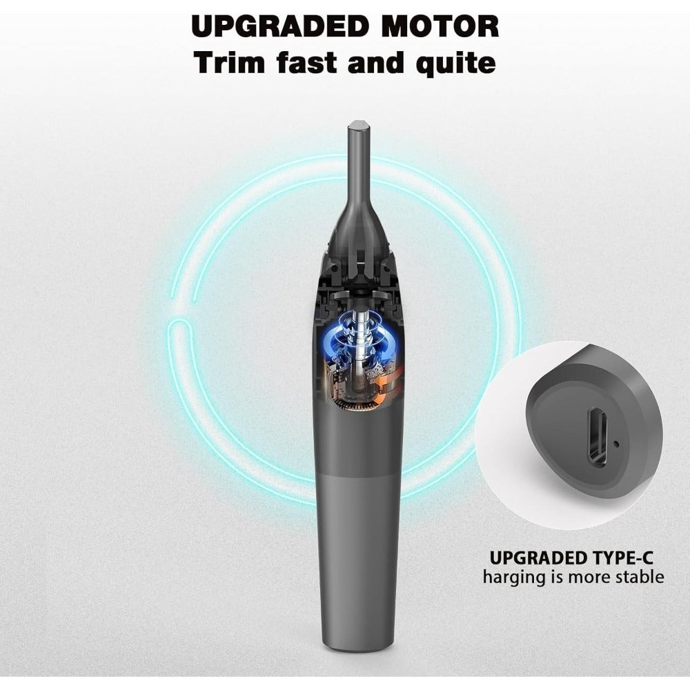 Rechargeable Eyebrow & Nose Ear Hair Trimmer for Men, Electric Detail Trimmer for Neckline Sideburns — image 7