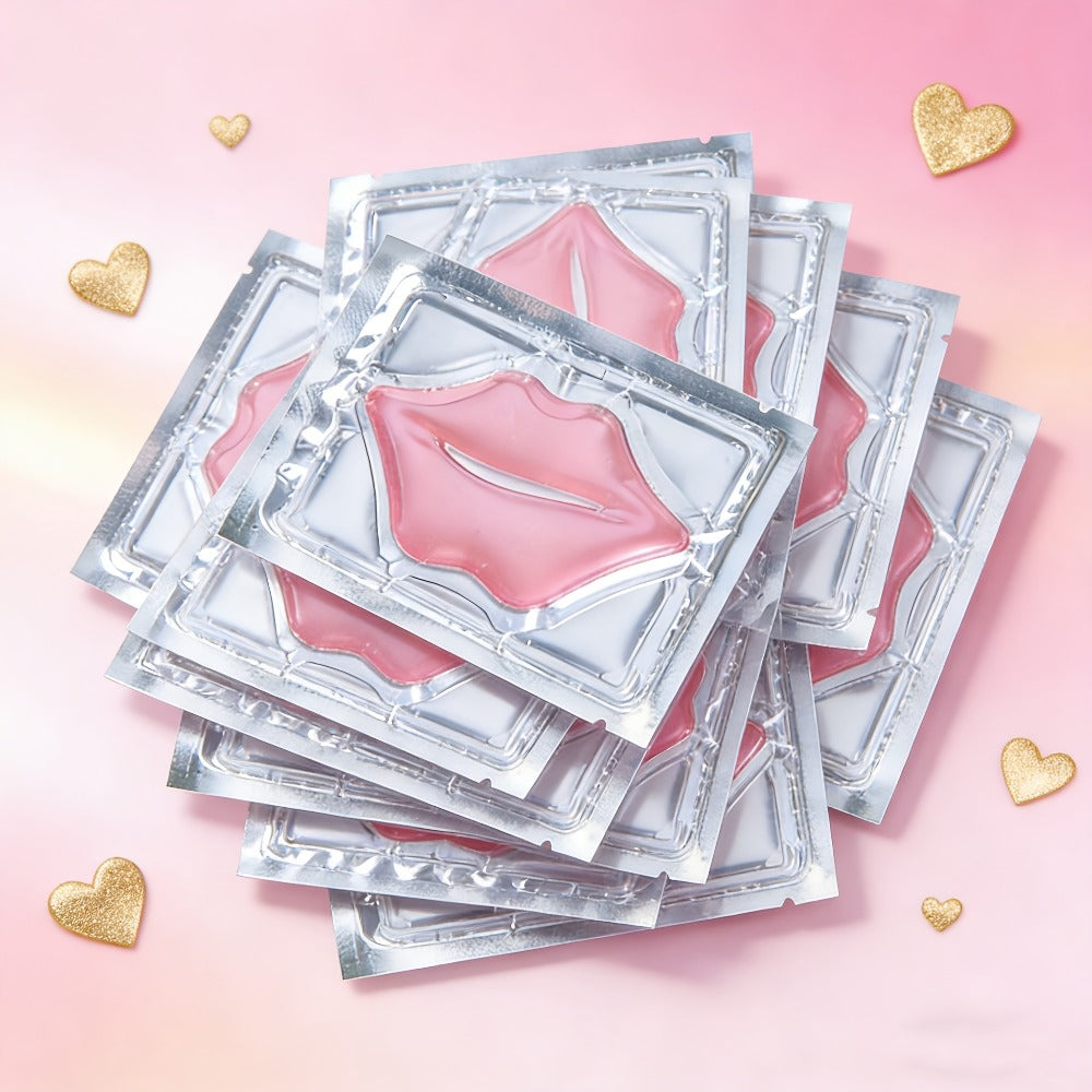 Fifty Individually Wrapped Pink Lip-Shaped Gel Patches with 11.6 x 8.8cm Sachet Dimensions — image 2