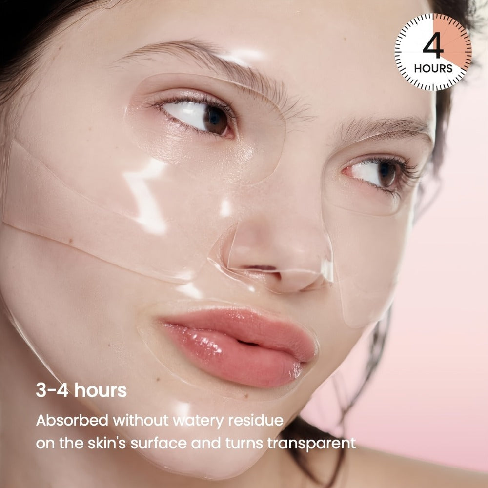 Bio-Collagen Hydrogel Sheet Mask Set 10 Pcs, Korean Beauty Face Mask with Aloe Vera, Intense Hydration — image 11
