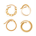 Hip hop Sweet Cool Diamond Set Cuban Buckle Bracelet Christmas Style Stacked Metal Smooth Bracelet for Women - V.I.P Digital Presence