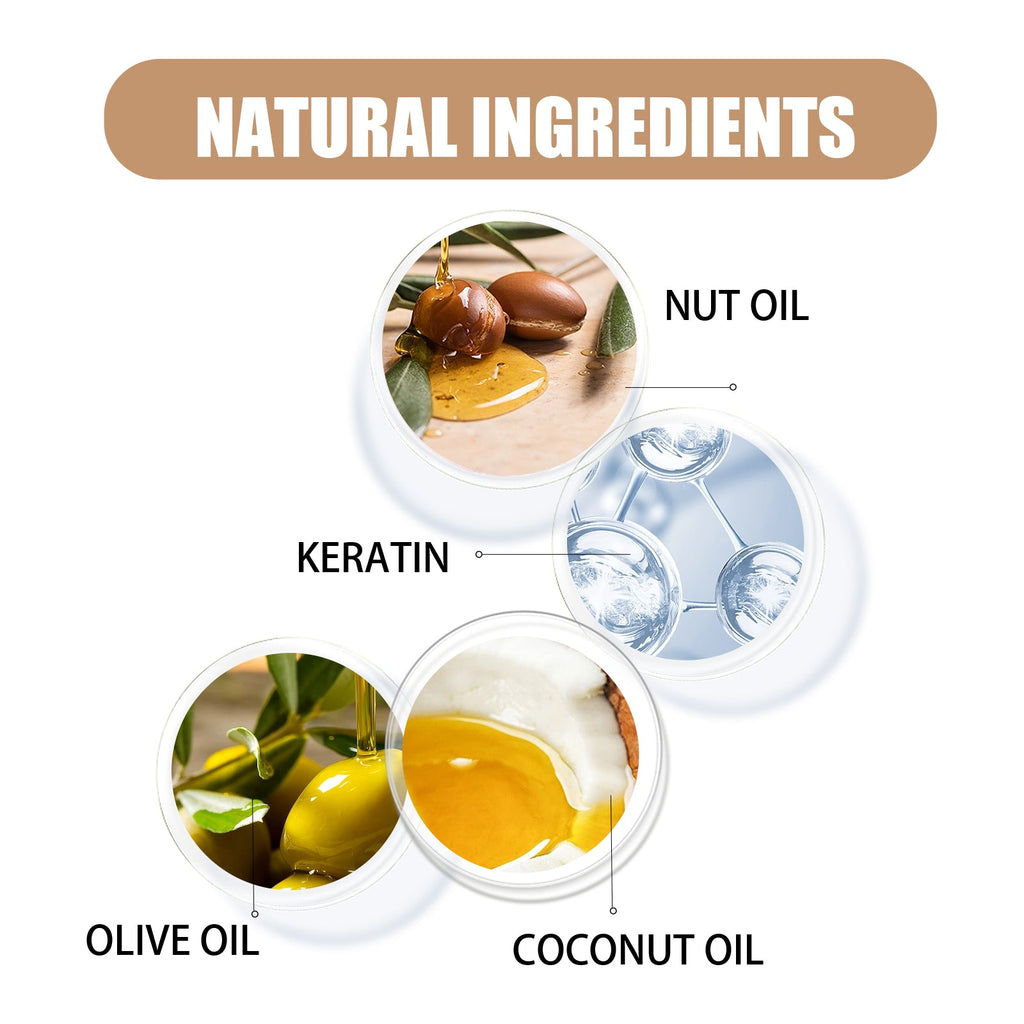 Keratin Hair Care Balance Hair Mask, Repair Frizzy Dry Hair Smooth Moisturizing And Nourishing Hair Mask