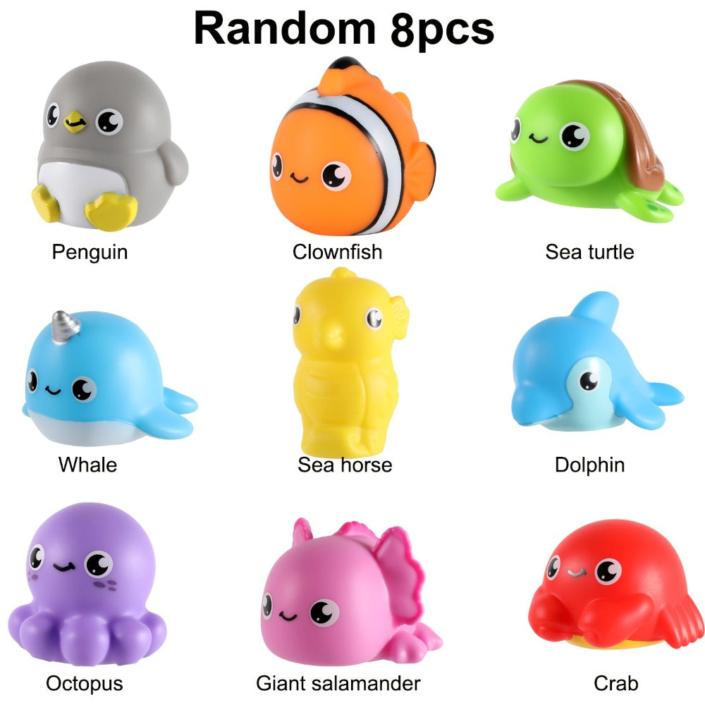 Light-Up Ocean Animal Bath Toy Sets with Random 6, 8 or 10-Piece Checkout Assortments Pictured — image 7