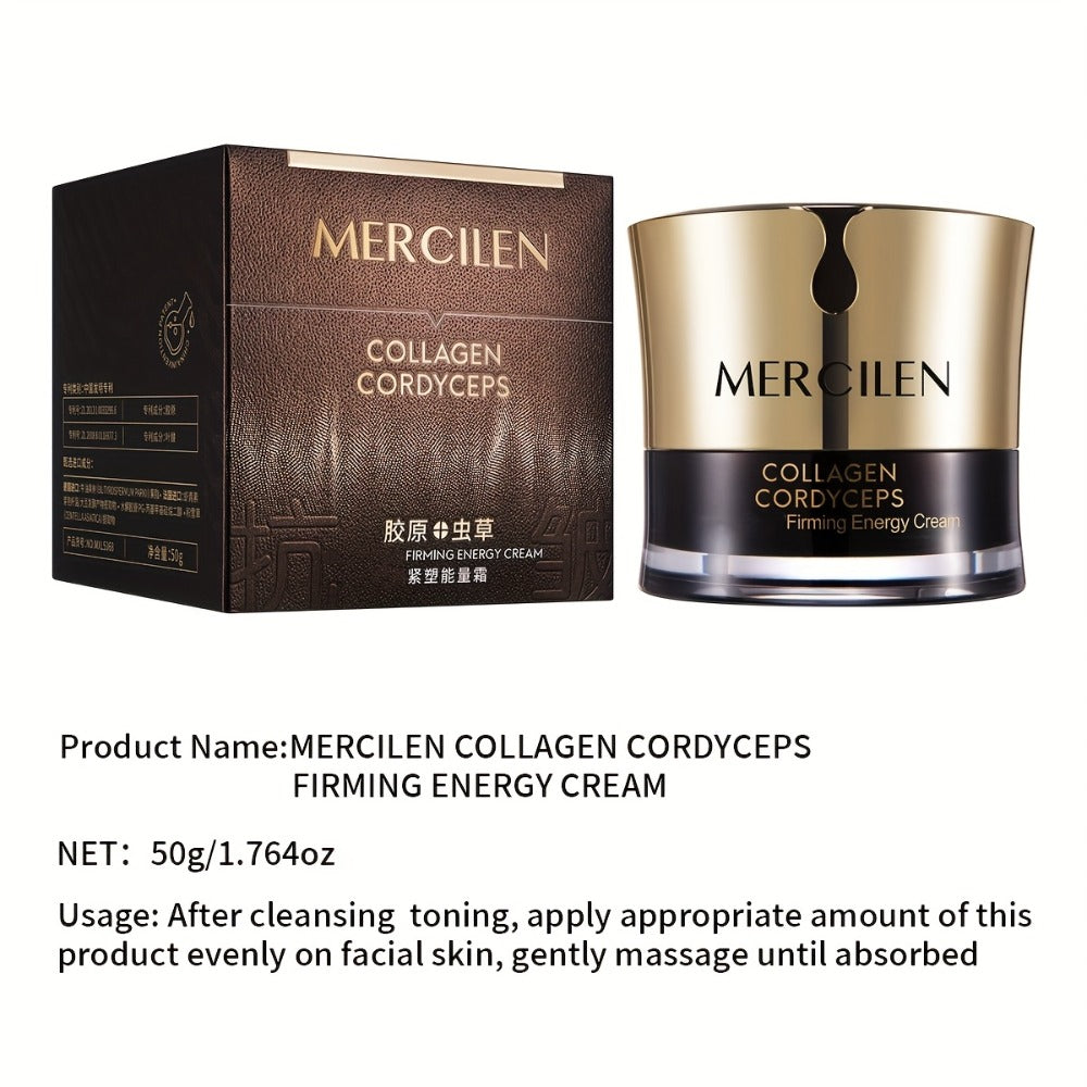 Face Cream Cordyceps Collagen 50g Formula with Squalane, Glycerin and Alcohol-Free Bottle Format — image 10