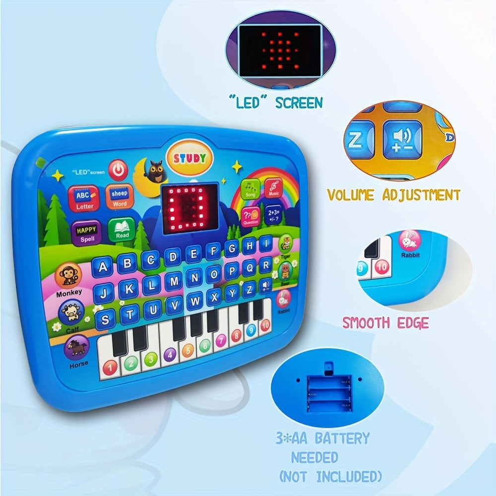 Educational Learning Tablet for Kids Ages 3-6, Multifunctional Alphabet Numbers Music Animal Sounds & Piano Toy — image 10