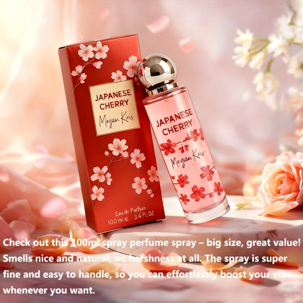 100ml/3.38oz Women's Perfume Spray for Hair & 1Body - Cherry Blossom Eau de Toilette, Floral Scent with Fragrance — image 4
