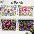 Makeup Bag Four-Piece Zipper Pouch Set in Floral or Animal Prints for Travel, Vanity and Everyday Beauty Storage — image 11