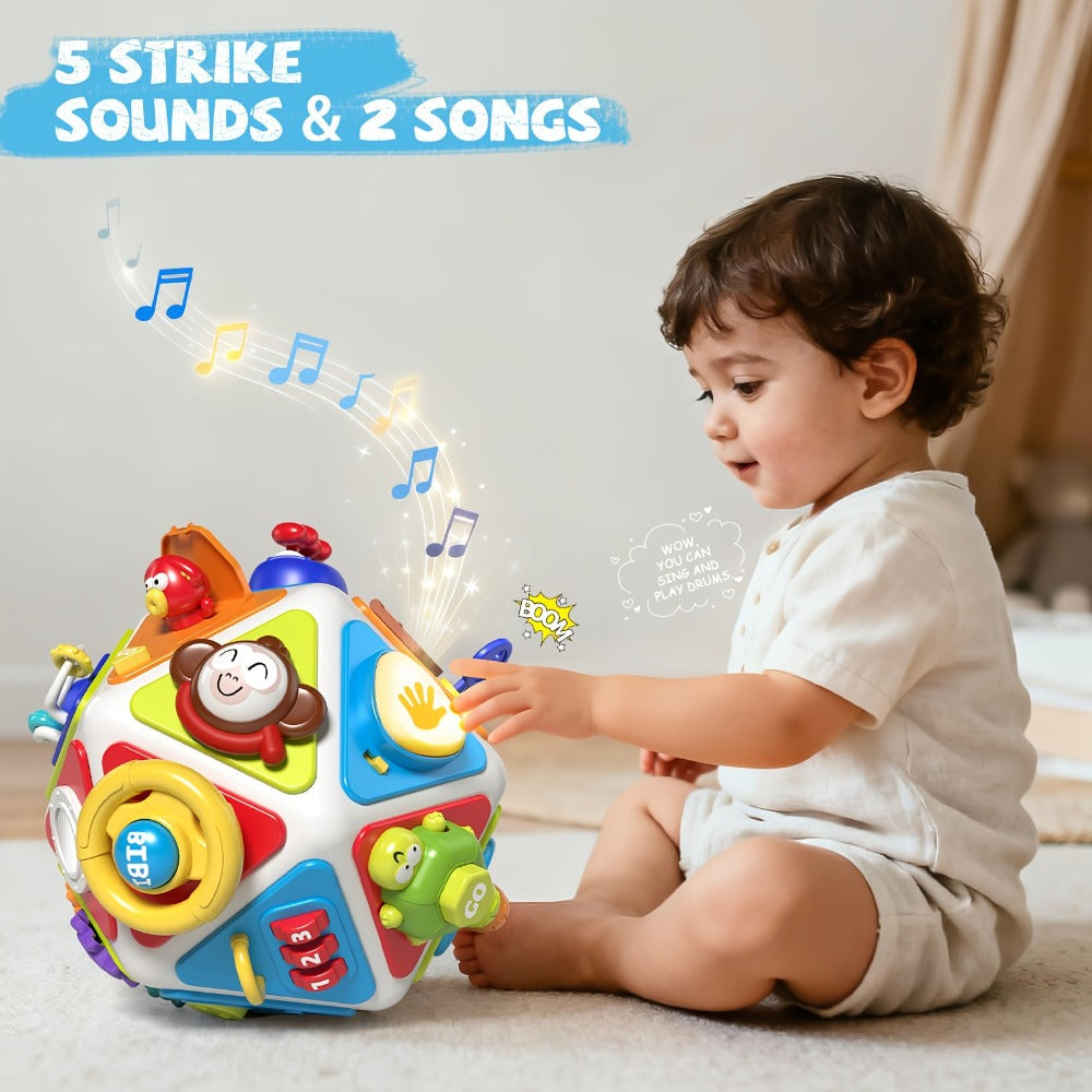 21-in-1 Toddler Busy Board Activity Cube, Early Educational Sensory Toy for Boys & Girls Ages 1-3 — image 7