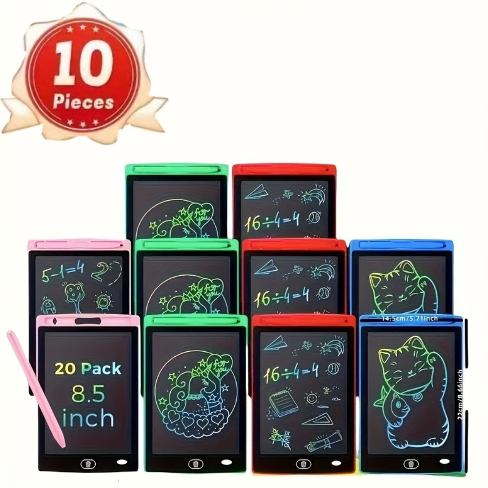 8.5-Inch LCD Drawing Tablets in 10- or 20-Piece Packs with Styluses and Multicolor Frames for Group Drawing — image 3