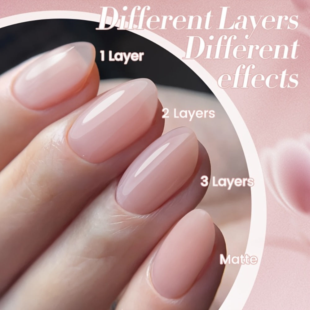 Gel Nail Polish in 10ml Nude Jelly with Skin-Tone Glass Finish and JN05, JN68, JN75 or JN76 — image 14