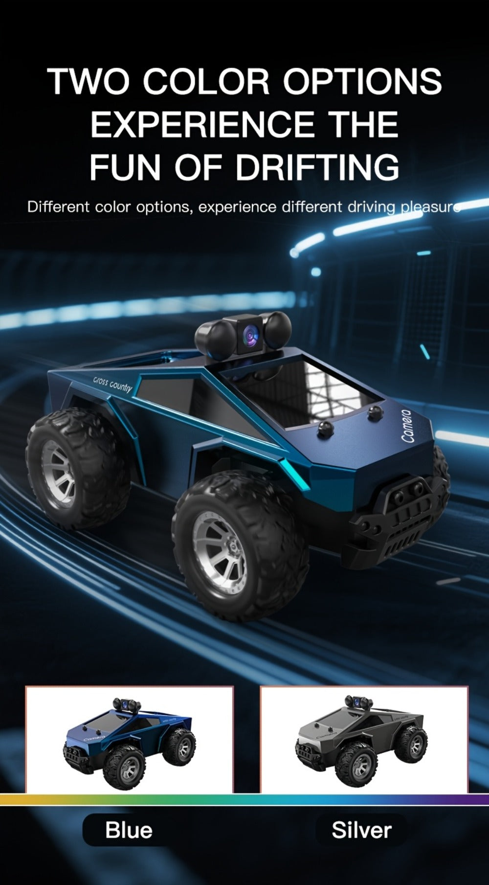 RC Off-Road Pickup Truck 1:28 Scale with 480P HD Camera, 2.4GHz App Control & Virtual Reality Function — image 19