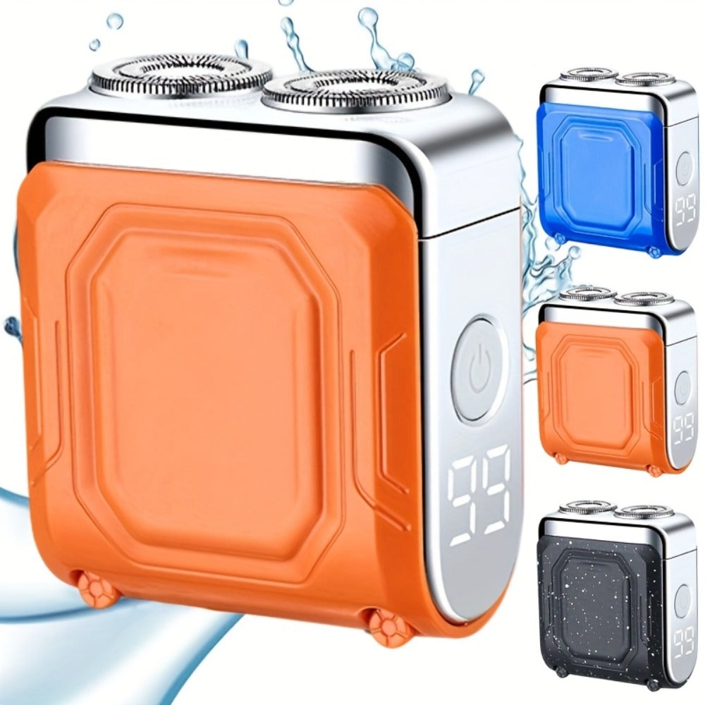 Electric Shaver Dual-Head Floating Magnetic Razor with Digital Battery Display, USB Charging and Three Colors — image 4
