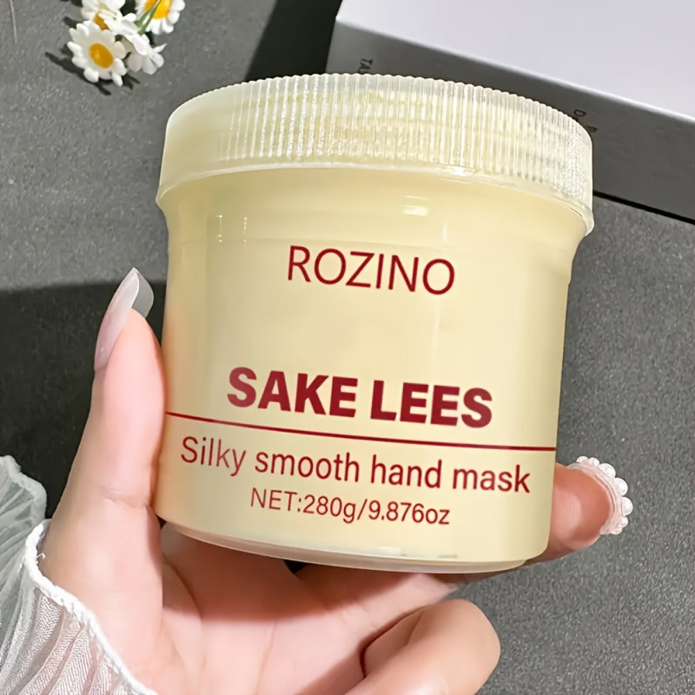 Hand Mask Cream 280g Moisturizing Brightening with Licorice & Distillers Grains – Deep Hydration for Dry Rough Peeling Hands 