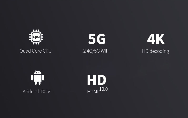 Android Set-top Box 4K TV Box HD Smart Player Dual-band WiFi