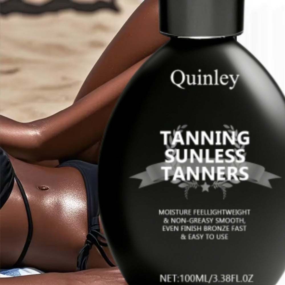 Sunless Self Tanner Lotion 3.38oz – Instant Deep Bronze Glow, Lightweight Non-Greasy Hydrating Self-Tanning Body Lotion — ima