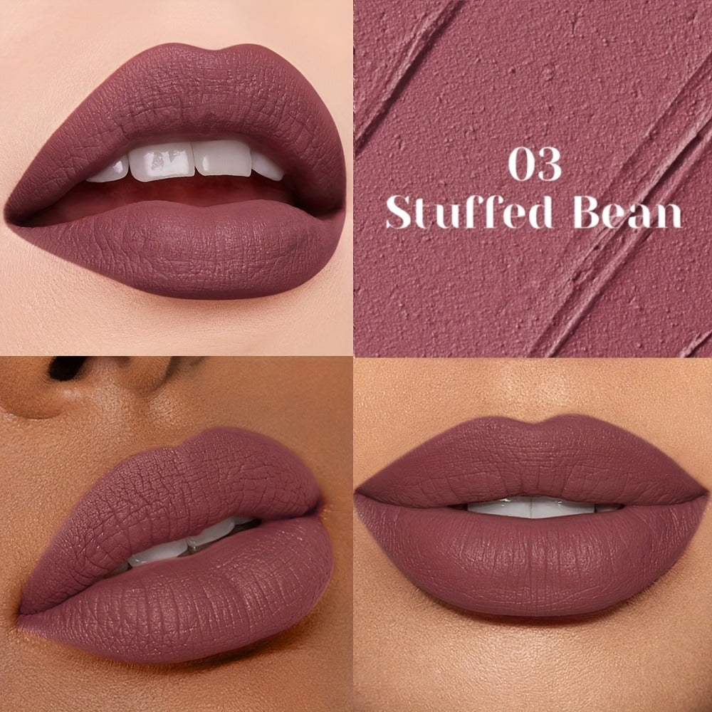 Velvet Matte Liquid Lip Color in Five Coordinated Nude-Tone Shades with 7.4cm Square Tube and Wand — image 7