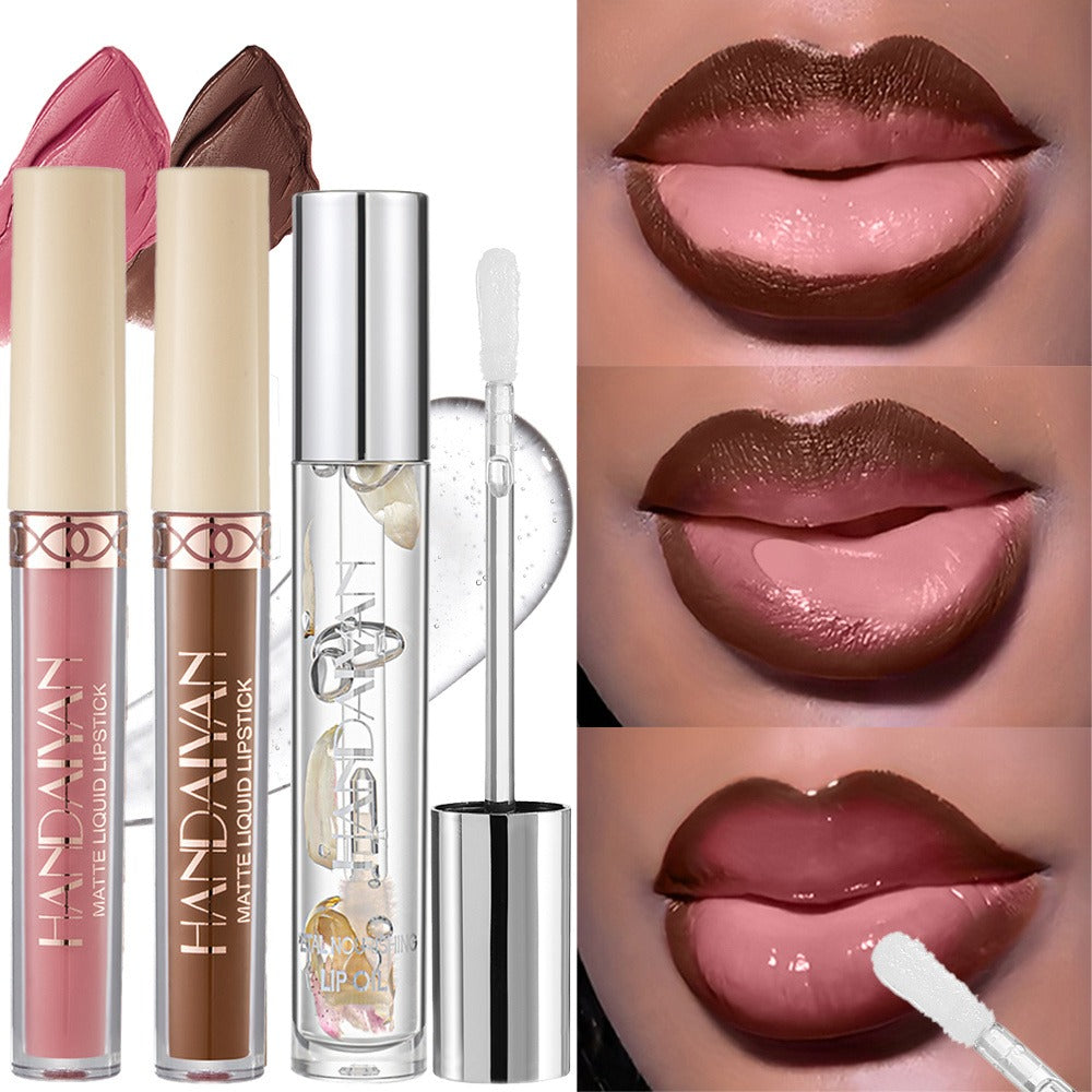 Three-Tube Lip Makeup Set with Clear Silver-Cap Tube and Coordinated Color Pair in Set A, B or C — image 10