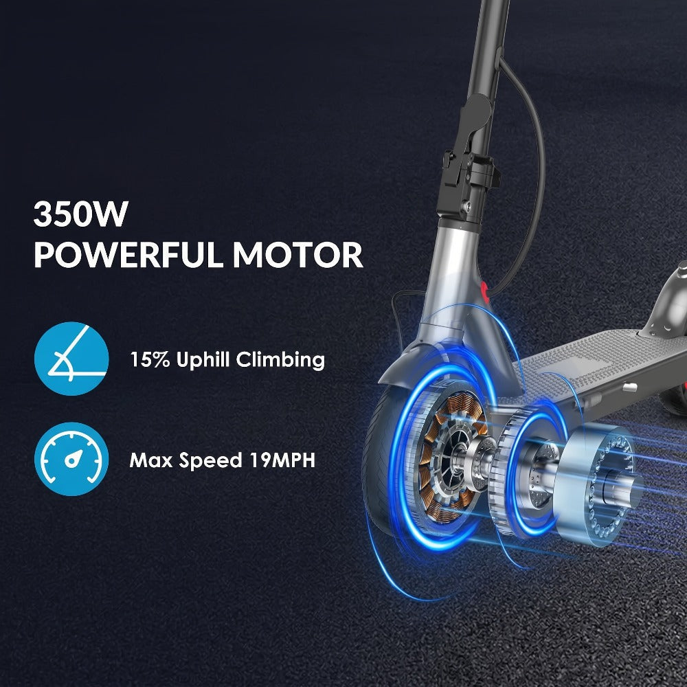 Electric Scooter for Adults 350W Motor 19 MPH 21-Mile Range Foldable with the Listed Color, Size or Set Options for Everyday 
