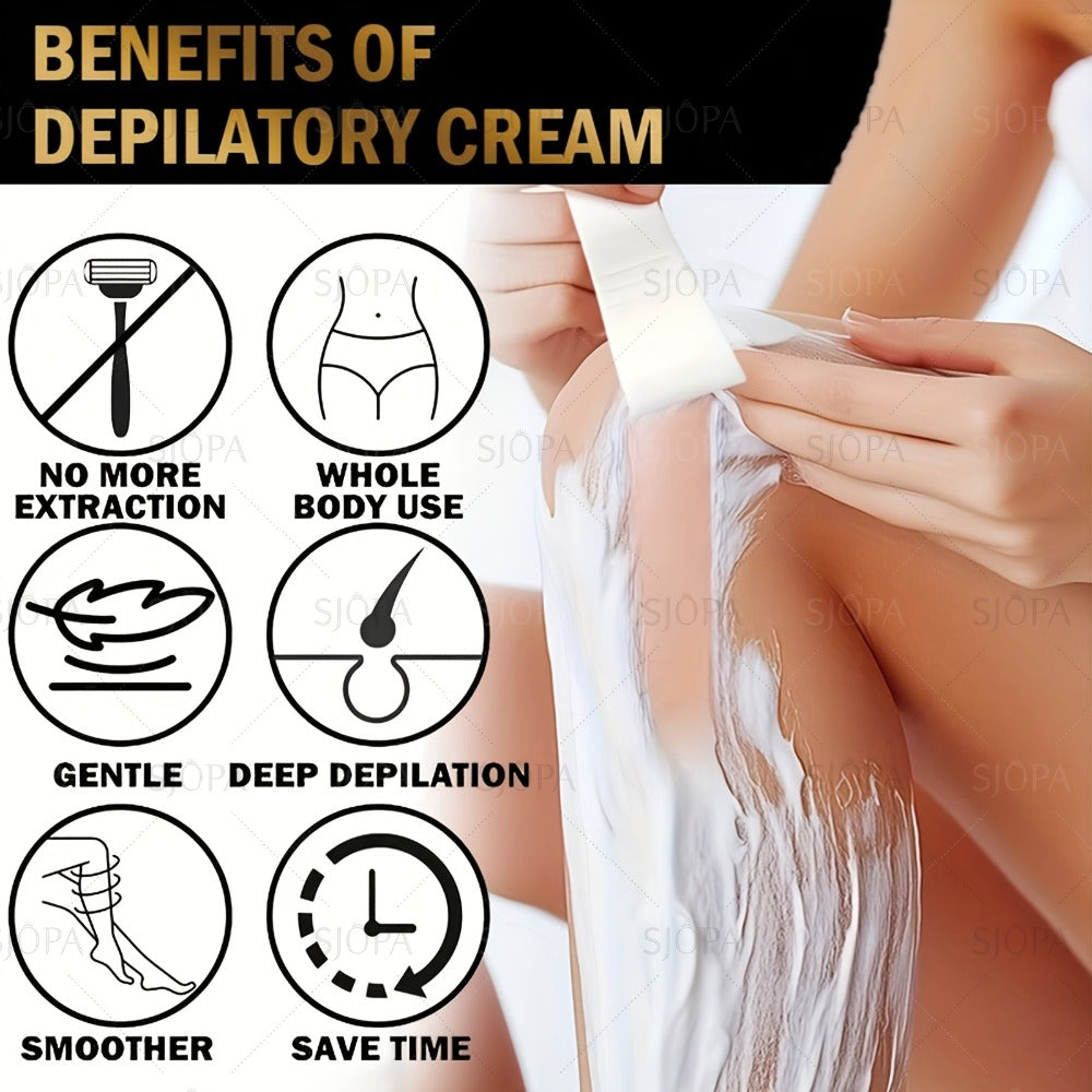 Hair Removal Cream ADOER 150ml Pump Bottle for Men’s External Chest Back Arm and Leg Grooming — image 6