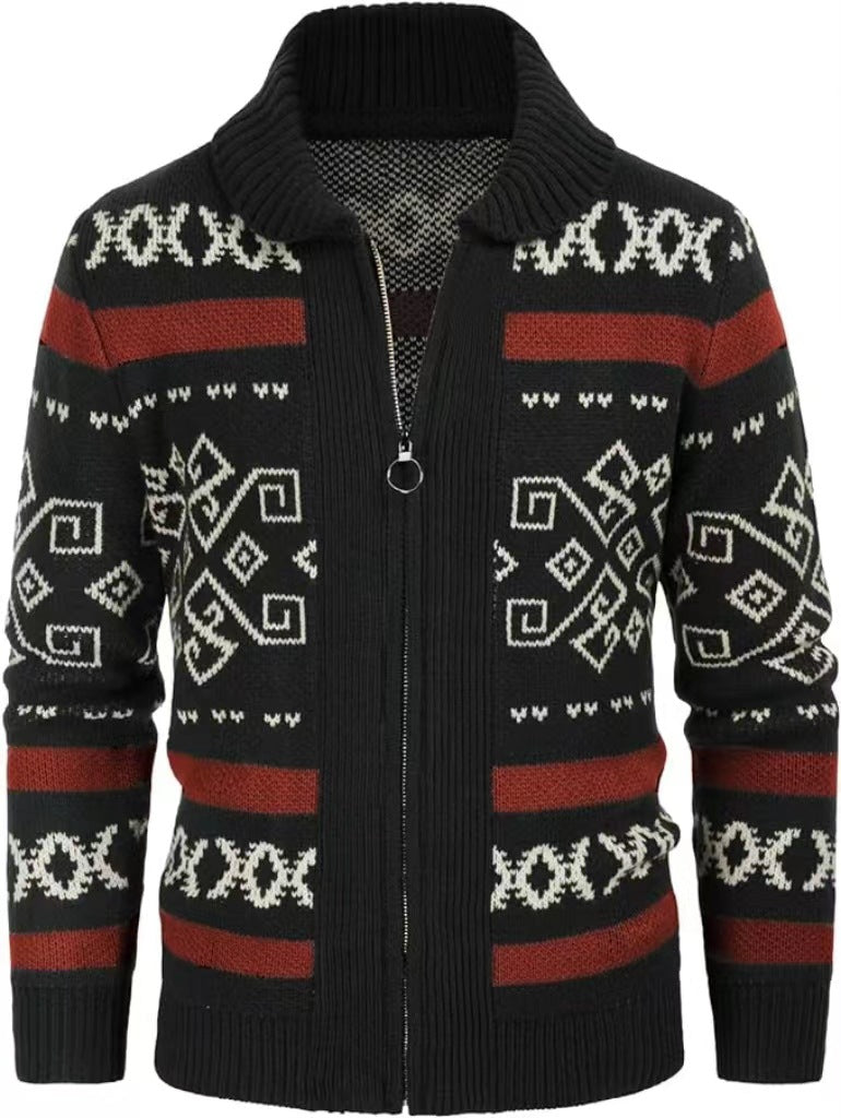 Slim-fit High-quality Men's Knit Cardigan