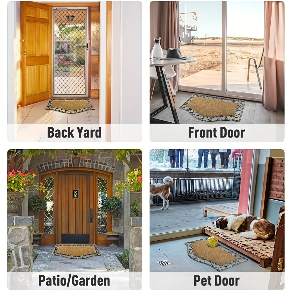 Door Mat | PVC Hollow Anti-Slip Mud Scraper Outdoor Entrance Holiday — image 5