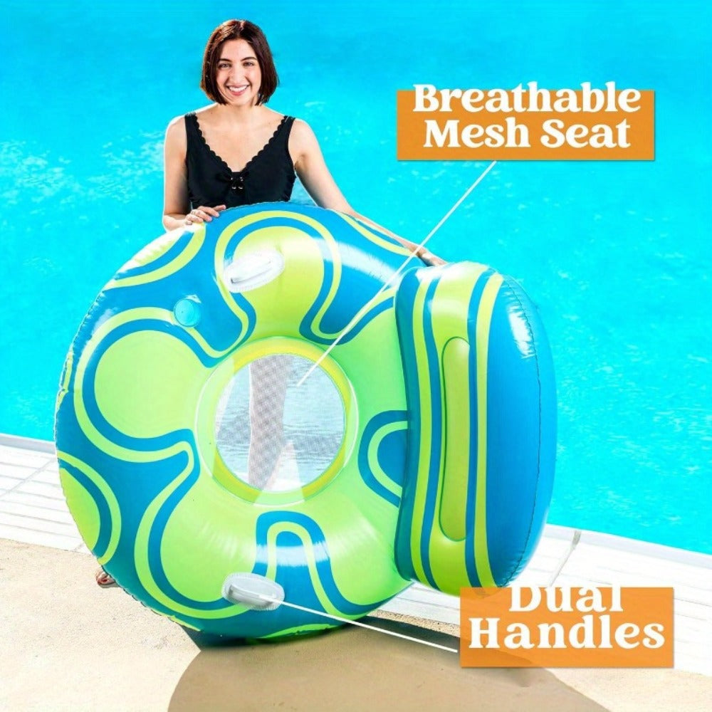 Pool Float Chair with a Raised Backrest and the Dual Handles — image 2