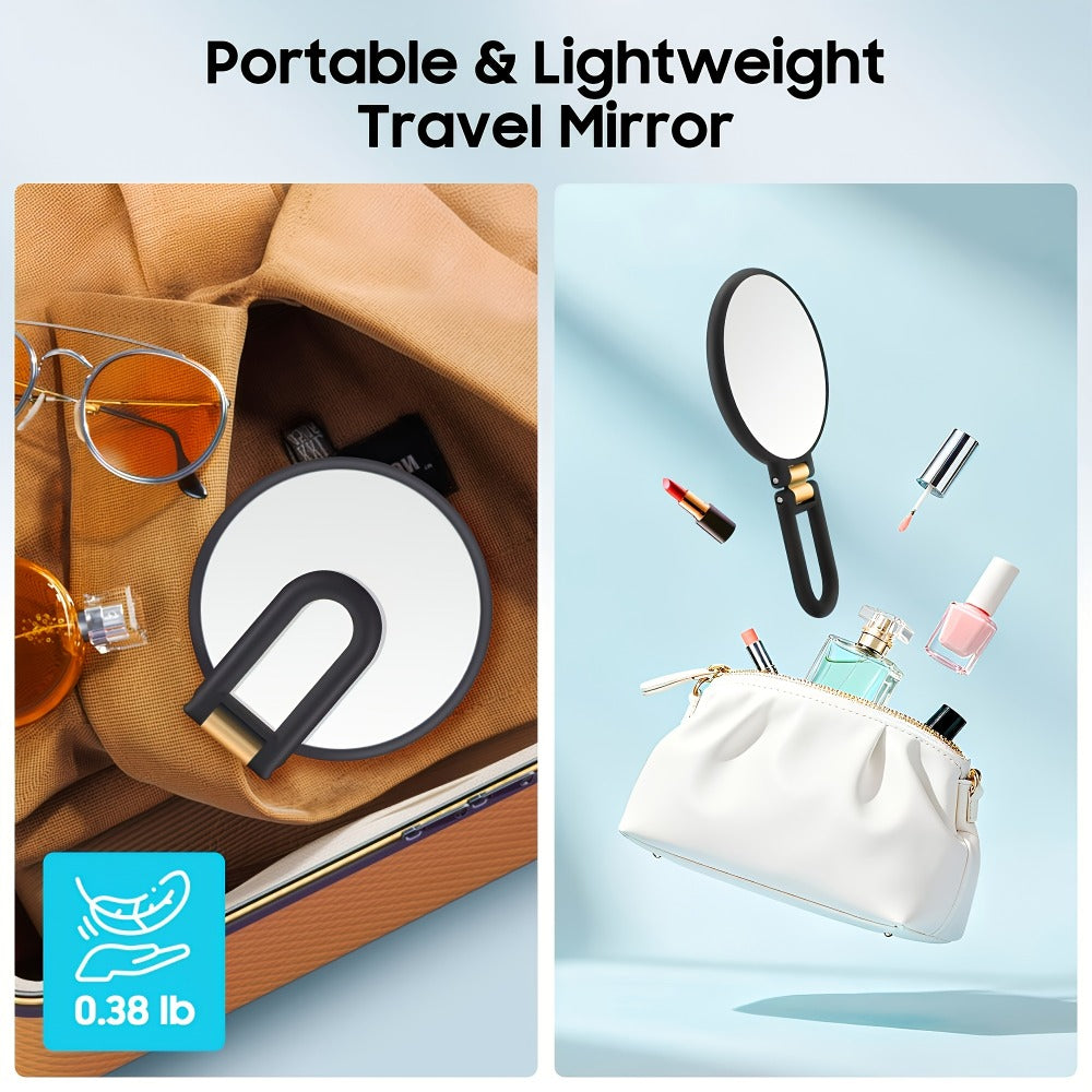 Magnifying Mirror 80X for Makeup & Skincare, Handheld 1X-80X Magnification Mirror with 360° Adjustable Handle — image 10