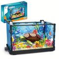 Building Block Set Marine Turtle Aquarium Model MY072 with Framed Underwater Scene and Hanging Sea Details — image 9