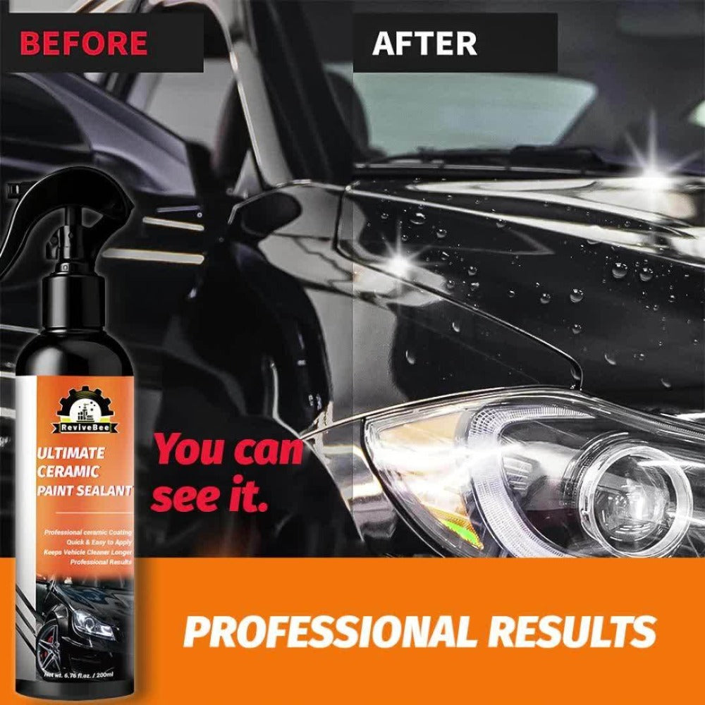 Nano Ceramic Paint Sealant 200ml – Car Ceramic Coating, Paint Restorer & Polish for Long-Lasting Gloss and Paint Protection —