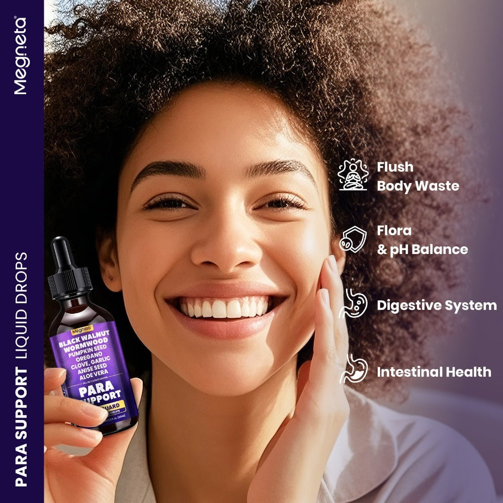 Herbal Supplements with Megneta Label, Black Walnut Clove Garlic Turmeric Pumpkin Seed Oregano Drops — image 6