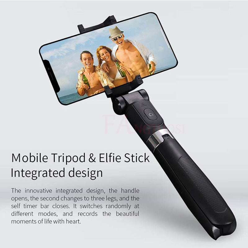 Bluetooth Selfie Stick Tripod - Universal Live Streaming Triangle Bracket