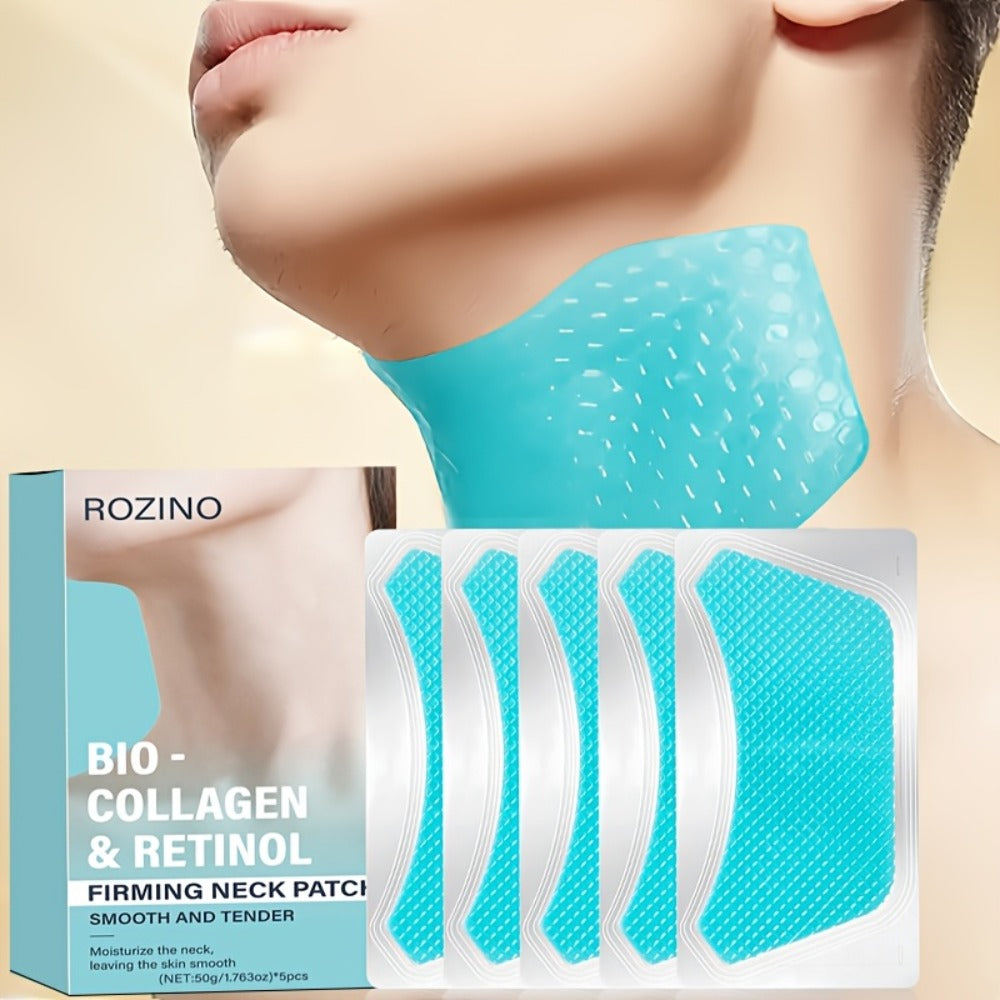 Neck Mask Patch 5pcs & Lifting, Bio Collagen, Bee Venom & 4-in-1 Retinol Gel Patch, Reduces Wrinkles & Sagging — image 13