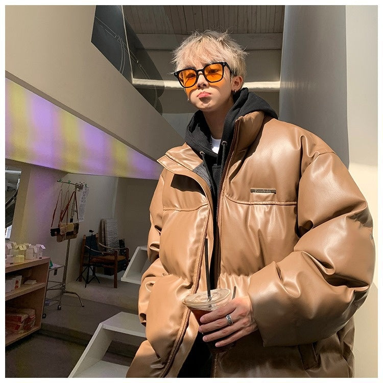 Mens New-Style Thickened Cotton Padded Jacket In American Street Style