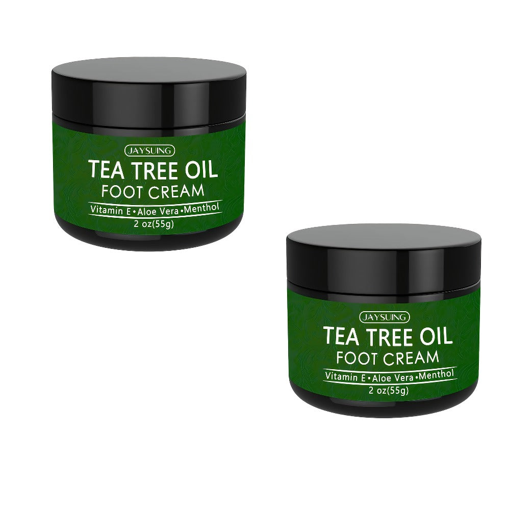 Tea Tree Oil & Coconut Oil Foot & Hand Cream 2-Pack, Deep Moisturizing for Dry Cracked Heels, Rough Hands & — image 3