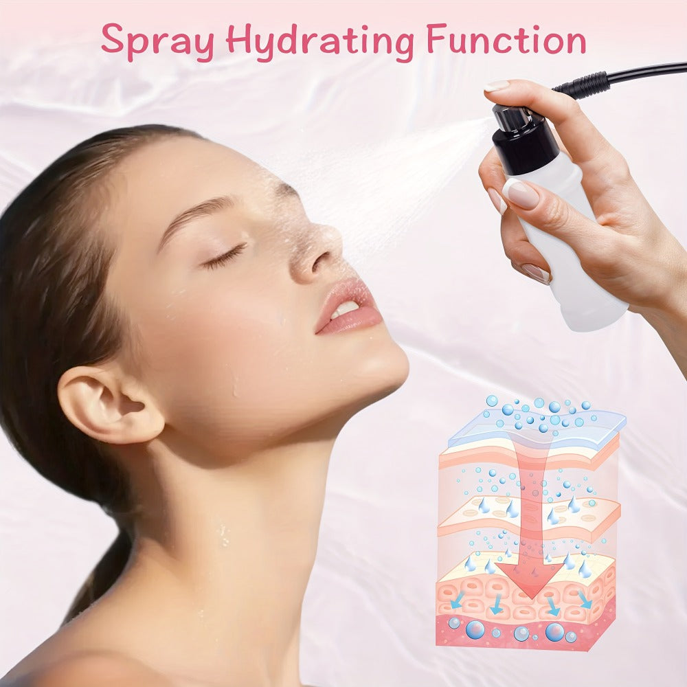 Microdermabrasion Machine Professional 3-in-1 Dermabrasion Vacuum Spray Facial Device for Bath Time, Home Spa and Personal Ca