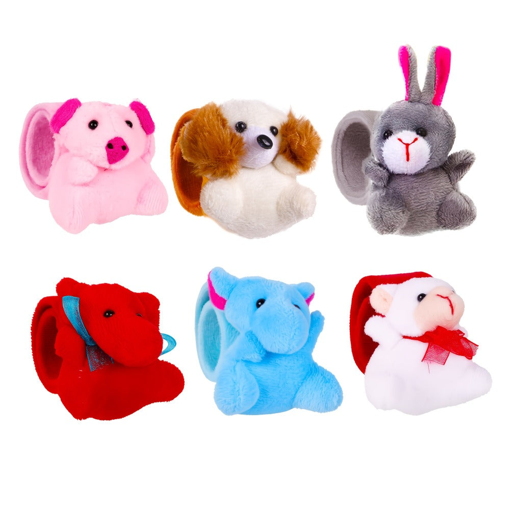 Plush Animal Slap Bracelet Assortments in 6-, 10-, 15- or 30-Piece Checkout Packs for Party Favors — image 13