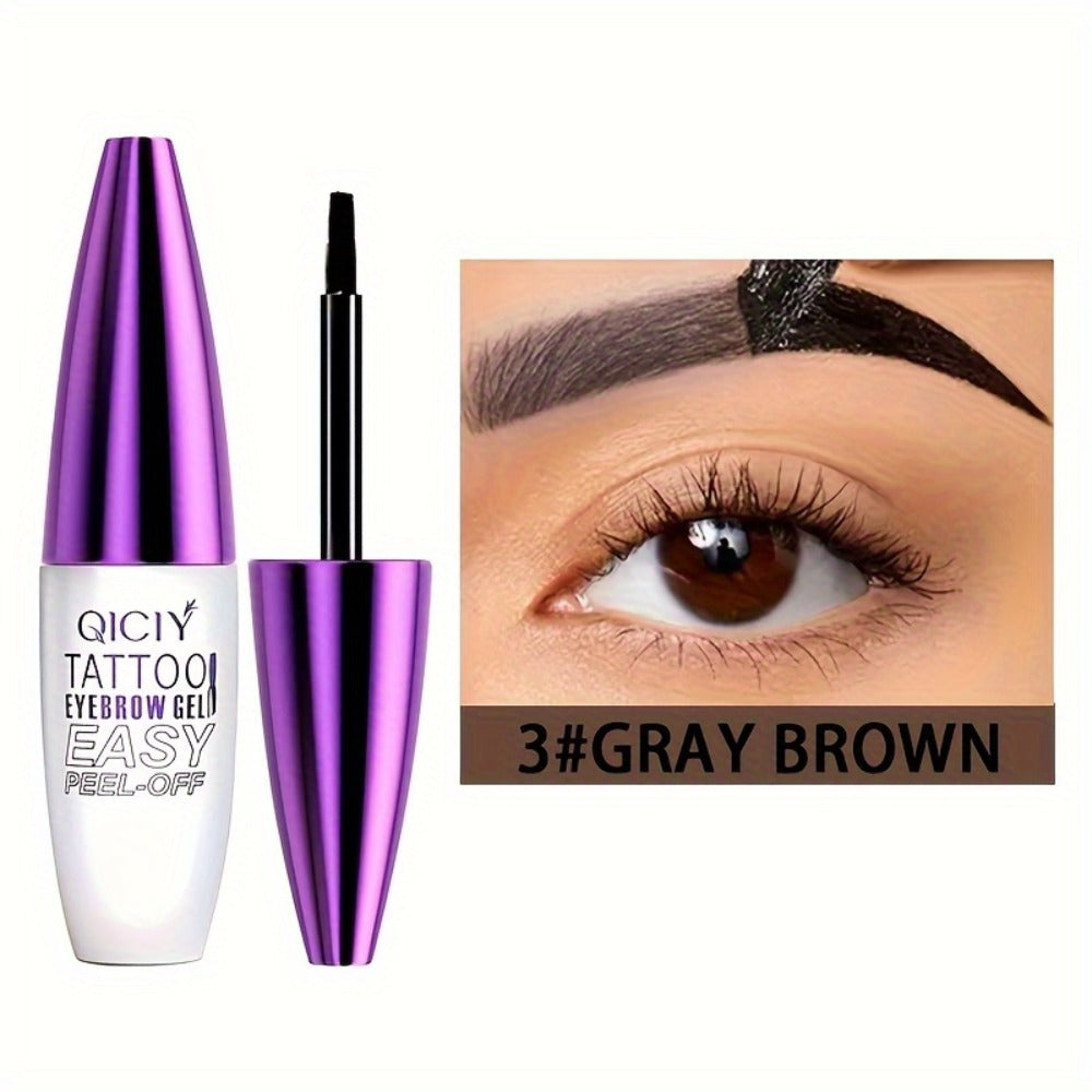Eyebrow Tint Gel 4-Pack Semi-Permanent Tattoo Brow Gel Peel-Off, with Plant-Based Squalane, 4 Shades for All Skin Types — ima