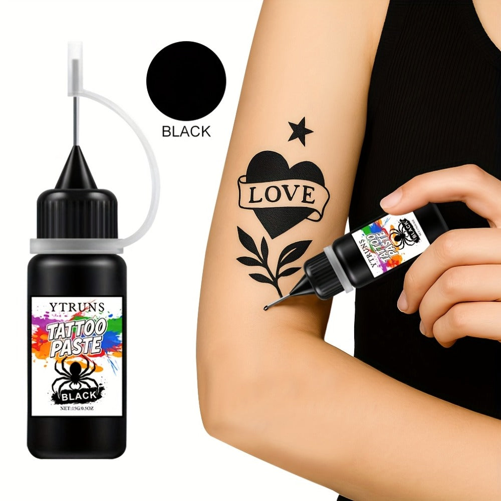 Liquid Body Paint Temporary Tattoo Ink – 7 Vibrant Colors, Fast-Drying Waterproof Formula, Plant-Based Squalane, Skin-Safe fo