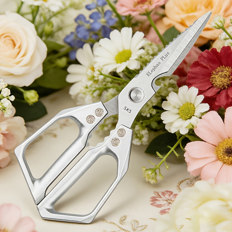 Floral and Light Plant-Trimming Scissors, 10.58 Inches with Open-Loop Metal Handles in One- or Two-Piece Options — image 8