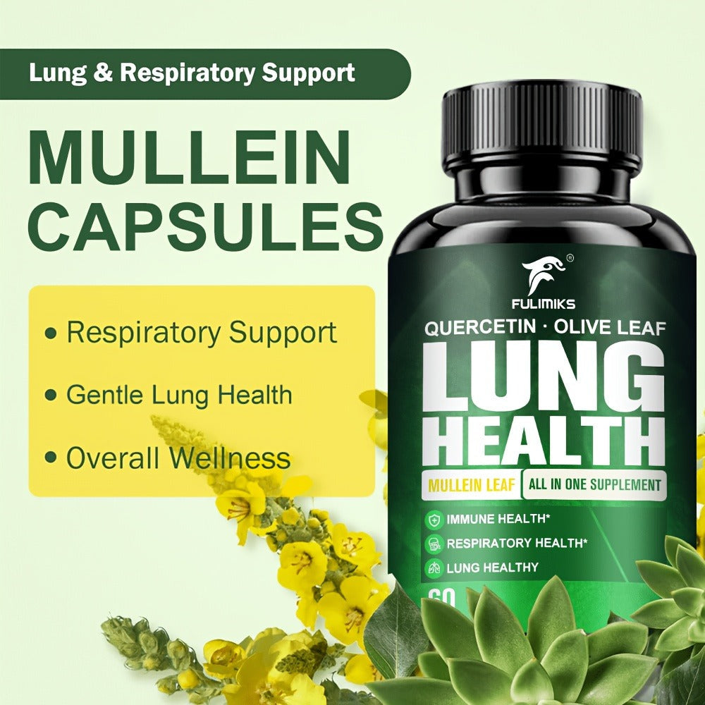 Herbal Supplement with FULIMIKS Label, Mullein Leaf Quercetin and Olive Leaf Capsules, 60 Count — image 10
