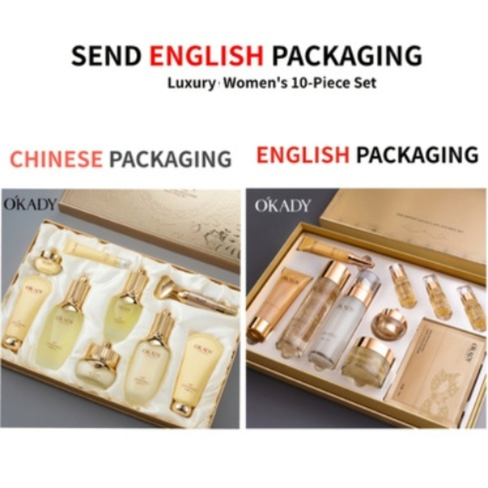 Skincare Set with OKADY Label, 9 Ginseng Products Including Cleanser Toner Essence Serum and Creams — image 10