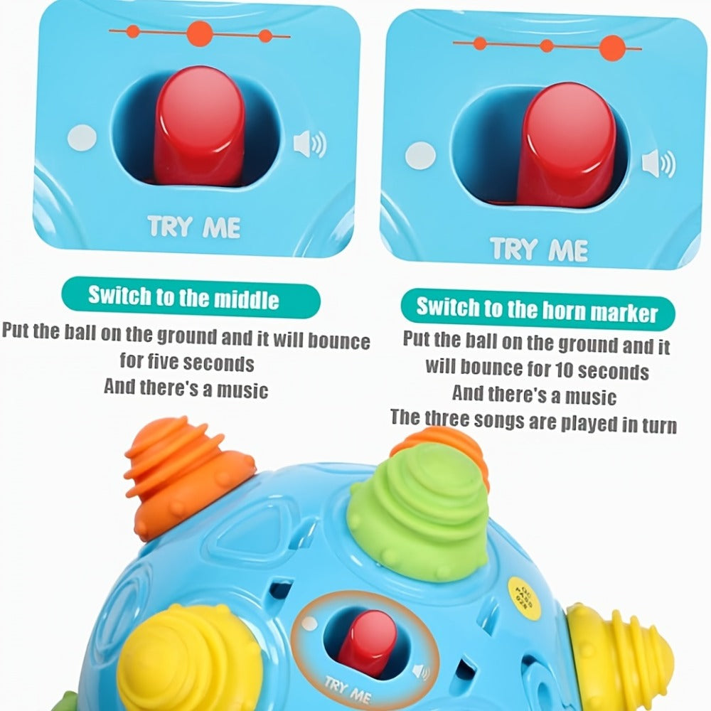 Bouncing Music Dancing Ball Baby Toy, Interactive Electric Rolling Sensory Ball with Lights, Sounds & Melodies — image 6