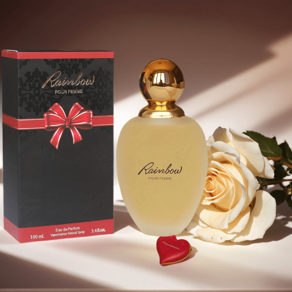 Lady Rainbow Eau de Parfum Spray, 100 ml Frosted Bottle with Gold-Tone Cap and Matching Red Box — image 5