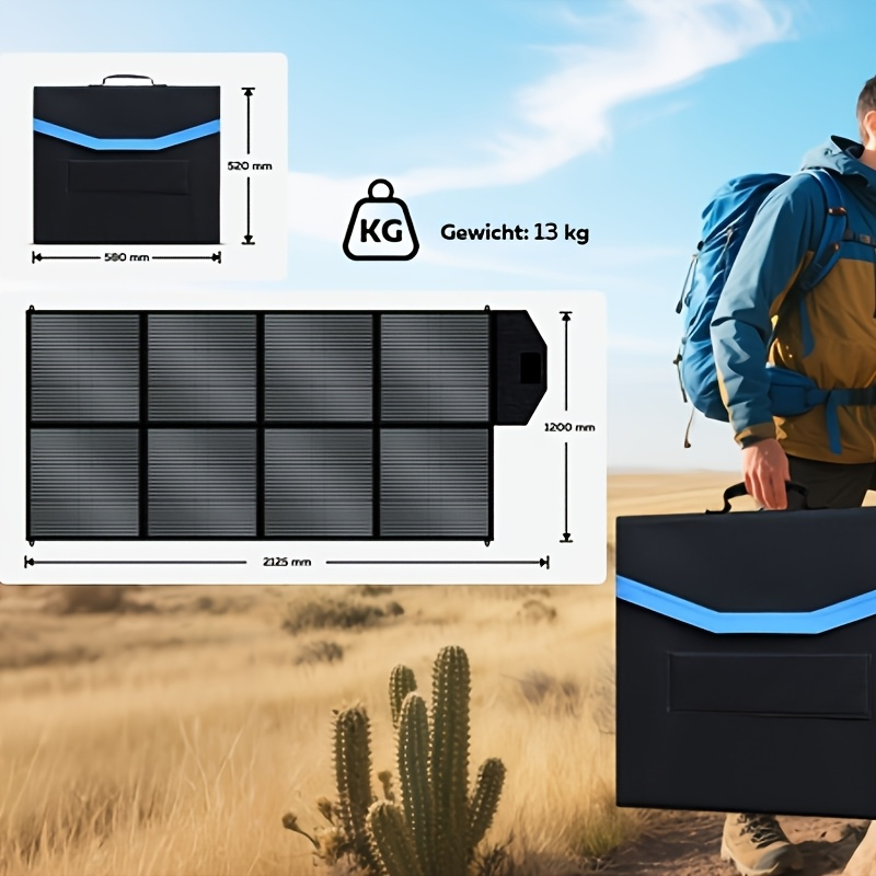 Monocrystalline High Power Solar Panel, 400W/200W/100W Portable Solar Panel, Foldable Solar Blanket — image 10