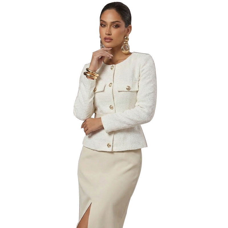 Chanel-style Coat 2025 FallWinter French Long-Sleeve Jacket For Women