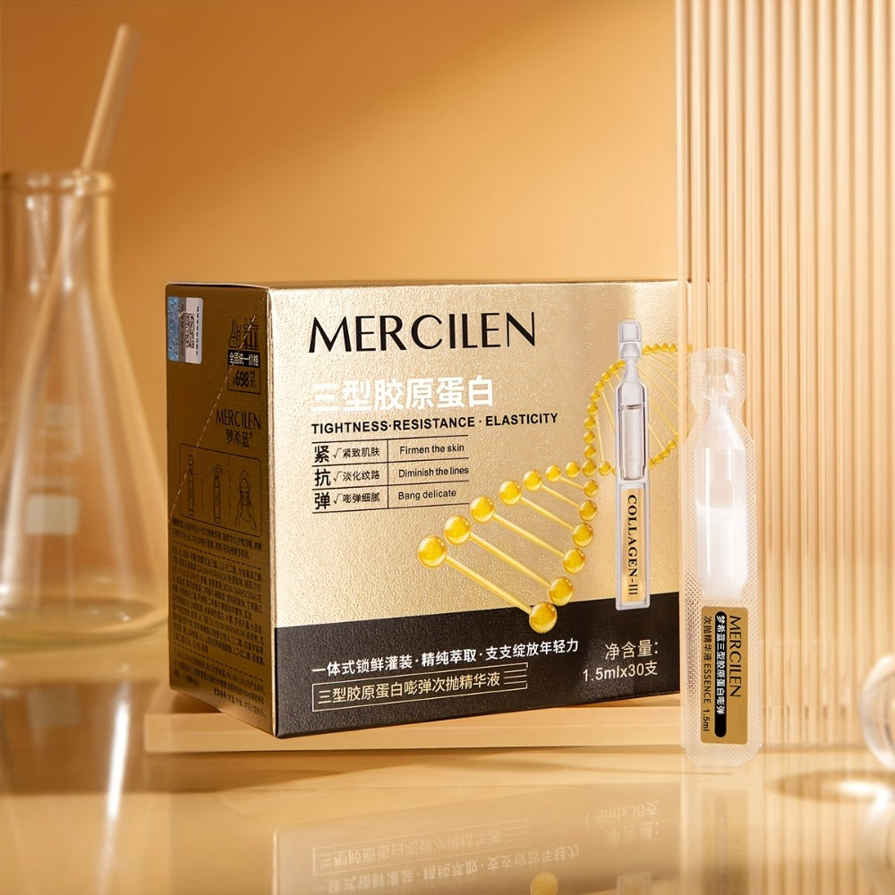 Face Serum Mercilen Plant Squalane and Collagen Type III Ampoule Box with 1.52oz Listed Quantity — image 6